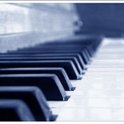 Piano Keyboard at Close View